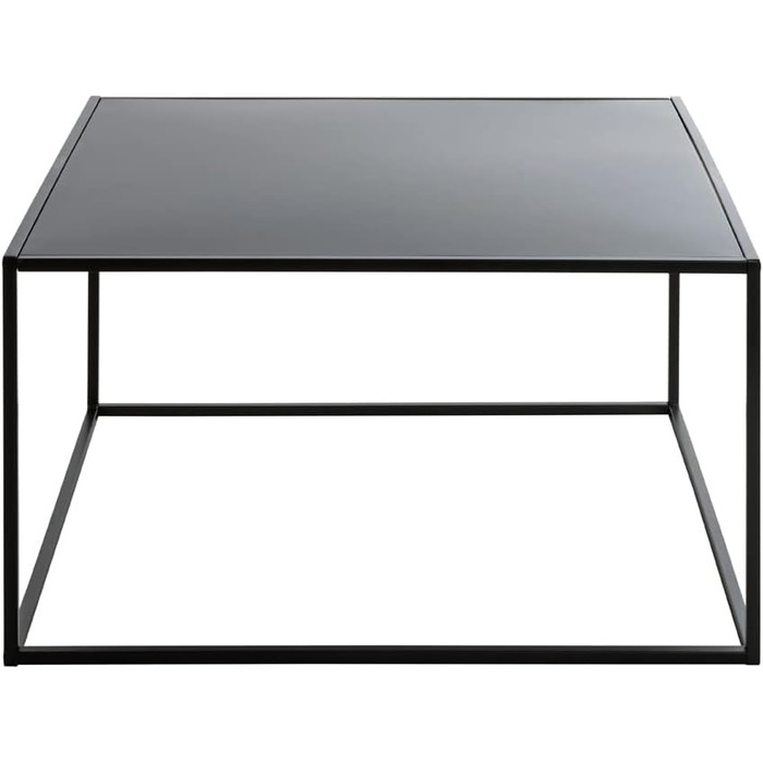 Журнальний стіл HAKU Möbel, чорний, 70x70x40 см, металевий