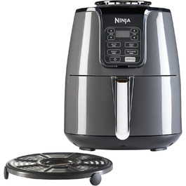 Аерофритюрниця Ninja AF100UK 3,8 л, 4-в-1, без олії, цифрова, антипригарна, для 2-4 порцій, чорна/сіра