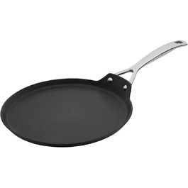 Сковорода для крепів LE CREUSET з антипригарним покриттям, 24 см, для всіх типів плит (включно з індукційними), алюміній, антрацит/срібло