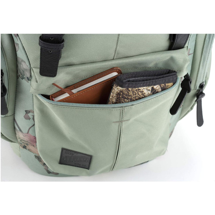 Рюкзак Nitro Daypacker 32 л у ретро стилі з м'яким відділенням для ноутбука, для школи, подорожей або міста, Dead Flower