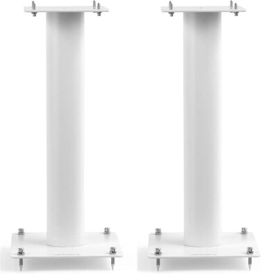 Підставки для колонок Norstone Stylum 1, металеві, білі матові, 50 см, вантажопідйомність до 50 кг, 2 шт.