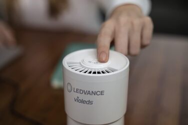 LEDVANCE UVC HEPA очищувач повітря з ультрафіолетом та HEPA-фільтром, портативний дезінфектор повітря для знищення вірусів і бактерій, мобільний очищувач для дому та офісу, живлення від USB