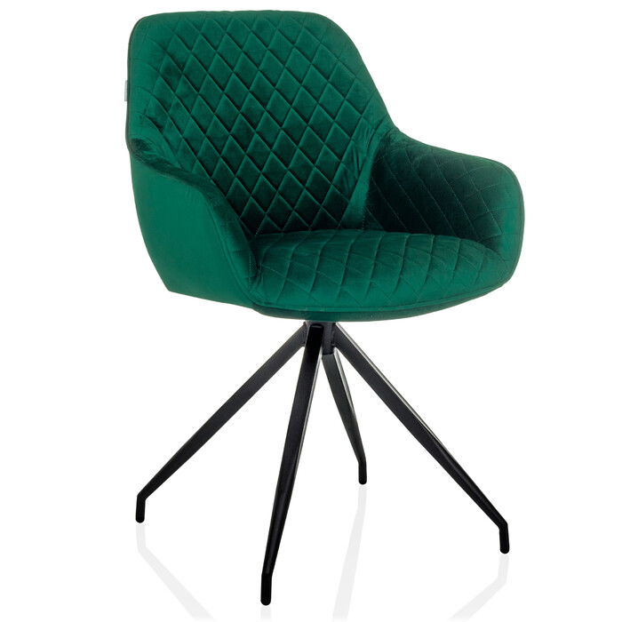 Стілець обідній ELVERUM Velvet Green hjh LIVING