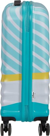 Дитяча валіза American Tourister Wavebreaker Disney Mickey Blue Kiss 55 см 36 л, багатобарвна, жорсткий чемодан на колесах, спінер для дітей