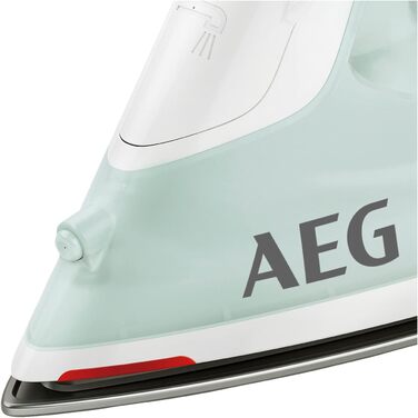 Праска AEG DB 1740LG, 2400 Вт, 110 г/хв паровий удар, керамічна підошва, резервуар 250 мл, антинакип, серія 3000, світло-зелена/біла