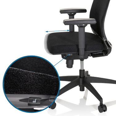 Офісне крісло / Крісло керівника PORTO MAX HIGH I Fabric Black HJH OFFICE