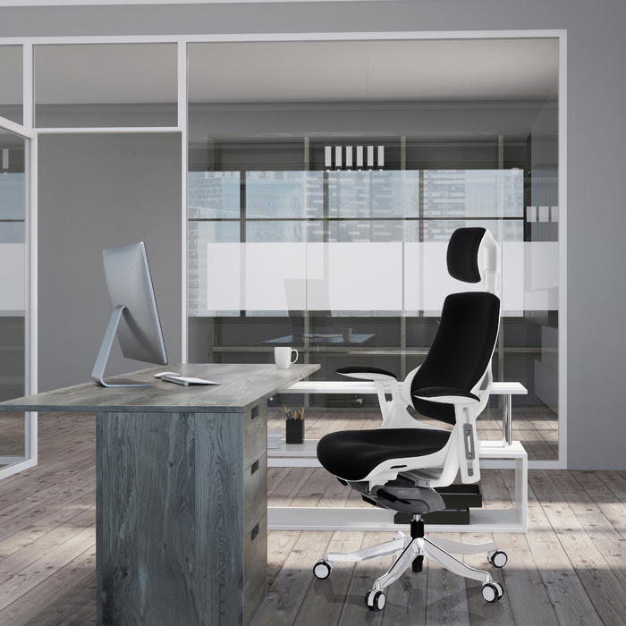 Офісне крісло / Поворотне крісло SPEKTRE Тканина Black hjh OFFICE