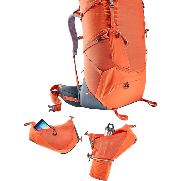 Жіночий трекінговий рюкзак Deuter Aircontact Core 65+10 SL, паприка-графіт, 65+10 л