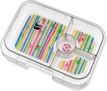 Ланчбокс Yumbox Panino M (Lulu Purple), середній, 4 відділення, дитяча бенто-бокс для школи та дорослих
