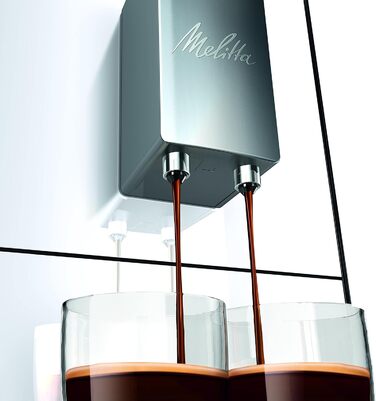 Кавомашина Melitta Solo - автоматична еспресо-кавоварка з регулюванням висоти, компактна модель з знімним резервуаром для води, для приготування еспресо та кави Crème