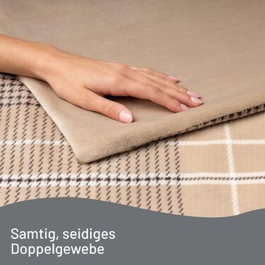 Електрична ковдра Imetec Adapto Elegance 180x140 см, 6 режимів, швидкий нагрів, енергозбереження, м'яка тканина, пральна
