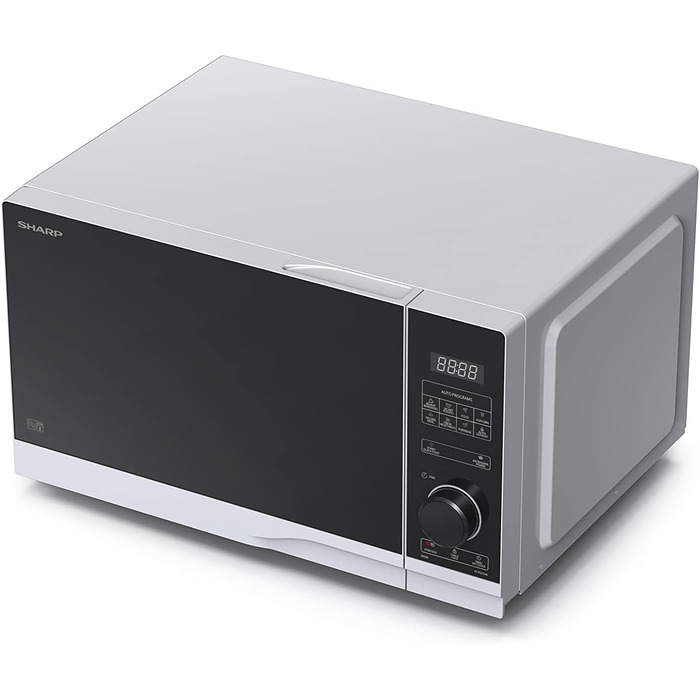 Мікрохвильова піч SHARP PS234AES 900 Вт, 10 режимів, розморожування, срібляста, 483x281x377 мм