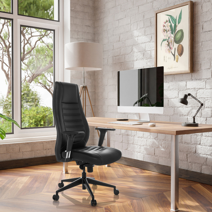 Офісне крісло / крісло керівника VITORO B штучна шкіра чорний hjh OFFICE
