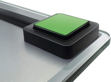 Цифрова вага Soehnle Style Sense Compact 300 для людей, з великою платформою, LCD-дисплеєм, ультратонкий дизайн, скло, сіра