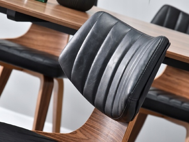 Стілець Mebel-Partner, штучна шкіра, чорний, 1 шт.