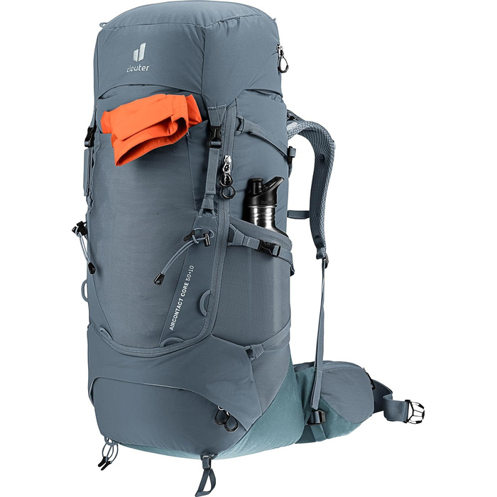 Туристичний рюкзак deuter Aircontact Core 50+10 л, графітовий, модель 2024, для трекінгу