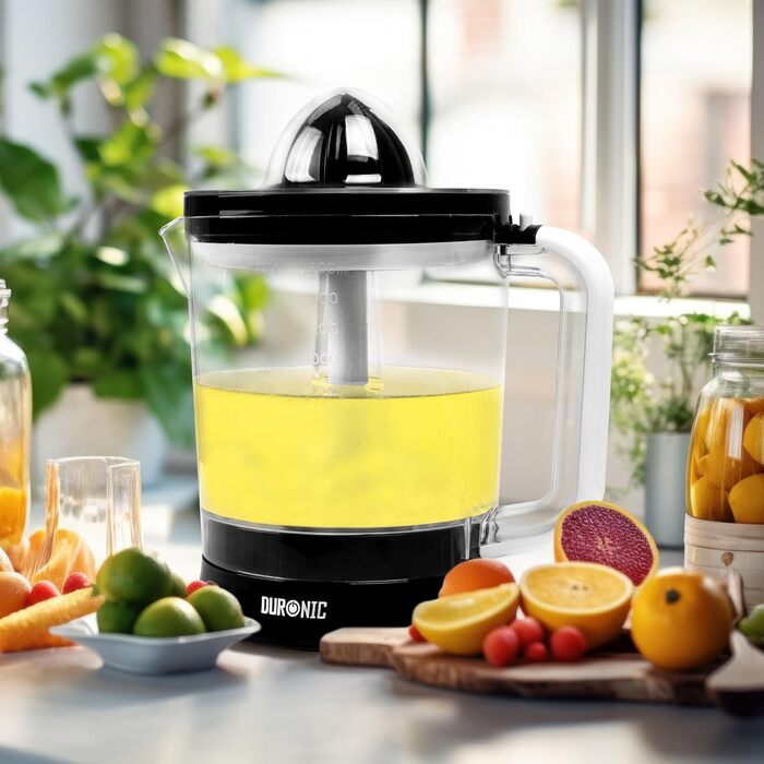 Електрична соковитискачка Duronic Saftpresse 600W: соковитискачка для цитрусових з нержавіючої сталі, 400 мл, 2 конуси, для апельсинів та лимонів