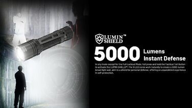 Ліхтарик Nitecore EDC35, надяскравий, 5000 люмен, потужний EDC ліхтар, акумулятор 21700 Li-Ion, зарядка USB-C, чорний