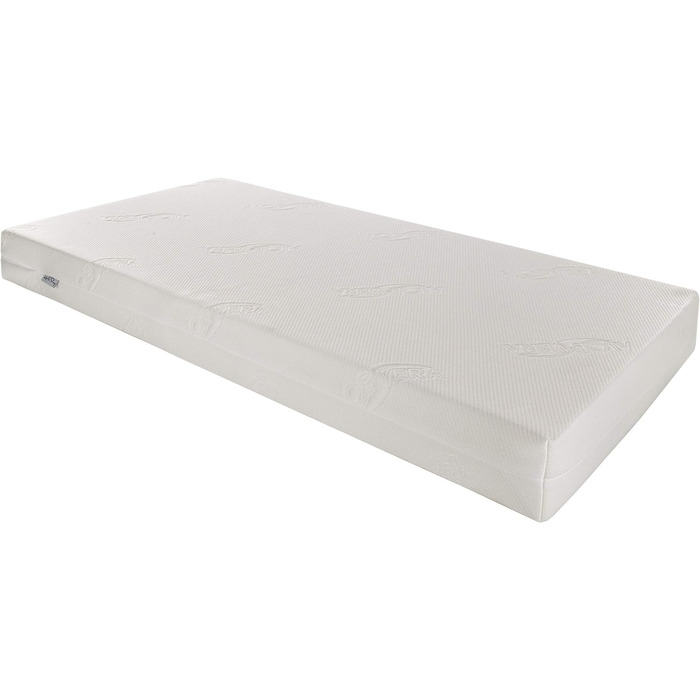 Дитяче ліжечко Love For Sleep з шухлядою та матрацом Aloe Vera 120x60 см, захисні бортики, біле/сосна