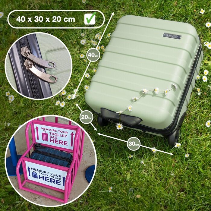 Ручна поклажа Cabin Max: Компактна сумка-валіза на колесах (Trolley), 40x30x20 см, 24л