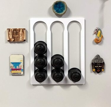 Тримач для 12 кавових капсул COVERBAGBCN, сумісний з Dolce Gusto, метакрилат, настінний/настільний, матовий чорний