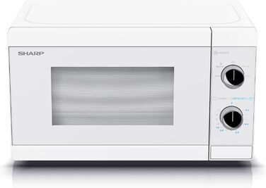 Мікрохвильова піч SHARP MS01E-C, 800 Вт, 5 режимів, функція розморожування, 440x258x344 мм, кристально-біла