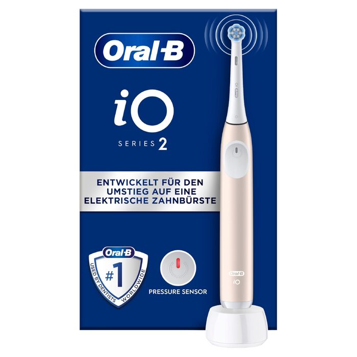 Електрична зубна щітка Oral-B iO Series 2 з магнітною технологією, 3 режими чищення, колір Calm Pink