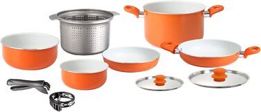 Набір каструль BRUNNER Mandarina, 9 предметів, антипригарне покриття