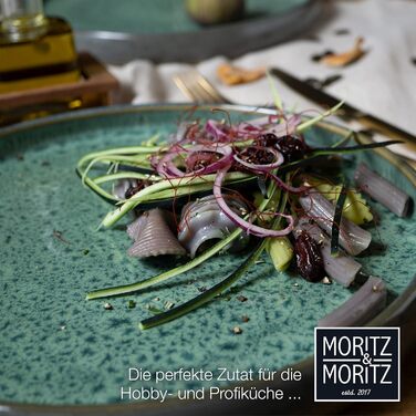 Набір керамічного посуду Moritz & Moritz SOLID на 4 особи, 12 предметів (обідні та десертні тарілки, глибокі миски), кам'яна кераміка