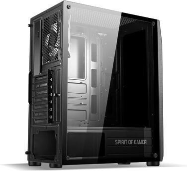 Ігровий корпус SPIRIT OF GAMER Rogue VI ATX/mATX/ITX з гартованим склом, 4 адресовані RGB LED вентилятори 120 мм, сумісний з Aura/MSI Mystic/ASROCK 3Pin