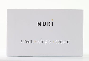Розумний замок Nuki Smart Lock 3.0 білий, електронний дверний замок для безключового доступу, легке встановлення, сертифікат AV-TEST