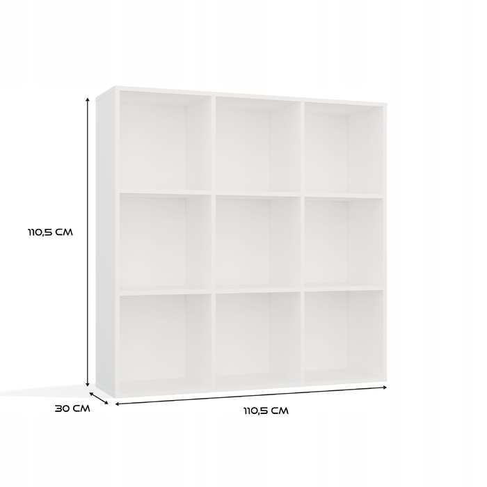 Стелаж TopEshop 110,5 см x 110,5 см x 30 см, білий