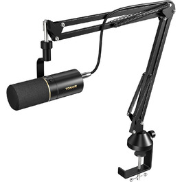 Динамічний USB/XLR мікрофон TONOR TD510+ для ПК, студії, подкастів, стрімінгу, ігор, з мікрофонною стійкою, кнопкою вимкнення звуку, для PS4/PS5, вокальний мікрофон