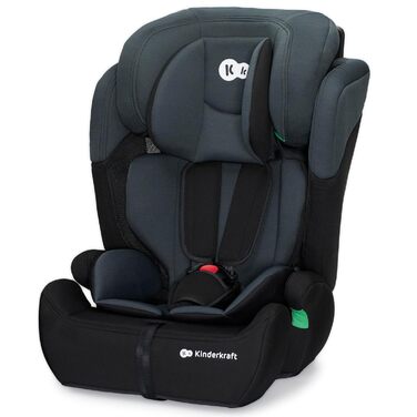 Дитяче автокрісло Kinderkraft Comfort Up i-Size, 76-150 см, 5-точковий ремінь, регульований підголівник, чорне, ECE R129/03
