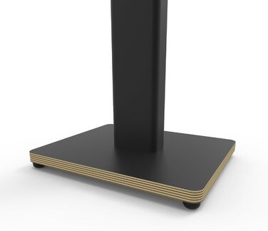 Підлогові стійки для акустичних систем Kanto ST34P 34” універсальні, пара, чорна сталь, основа з фанери, для поличних колонок до 13,6 кг