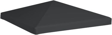 vidaXL Тент для павільйону 3x3 м, 310 г/м², сірий, запасний дах, водонепроникний
