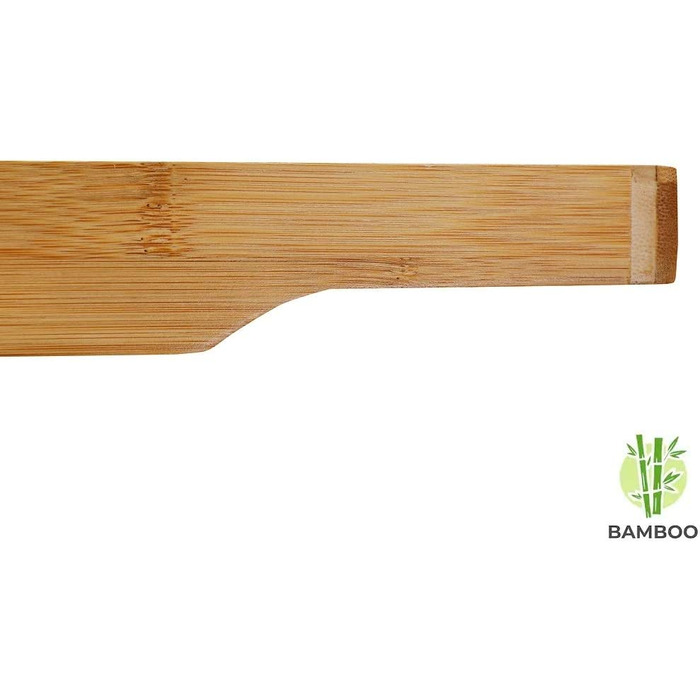 Полиця для ванни Decopatent 70 см з бамбука – підставка для ванни, бамбуковий столик для ванної кімнати