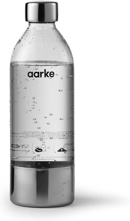 Сифон для газування води Aarke Carbonator 3 з PET-пляшкою 1л, сталевий
