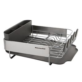 Компактна підставка для сушіння посуду KitchenAid, вугільно-сіра, 40.8 x 32 x 15 см