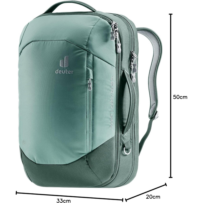 Жіночий рюкзак для подорожей Deuter Aviant Carry On 28 SL, 28 л, нефритовий-зелений