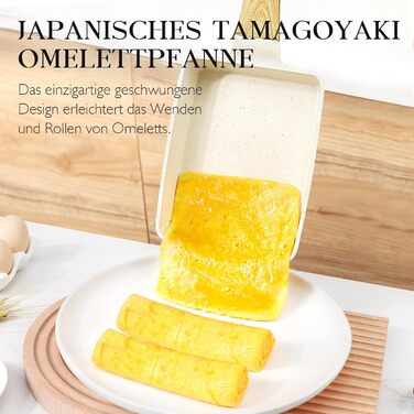 Сковорода для яєць Тамагоякі, 18x13 см, Japan, з антипригарним покриттям, без PFOA/PFOS, сіра