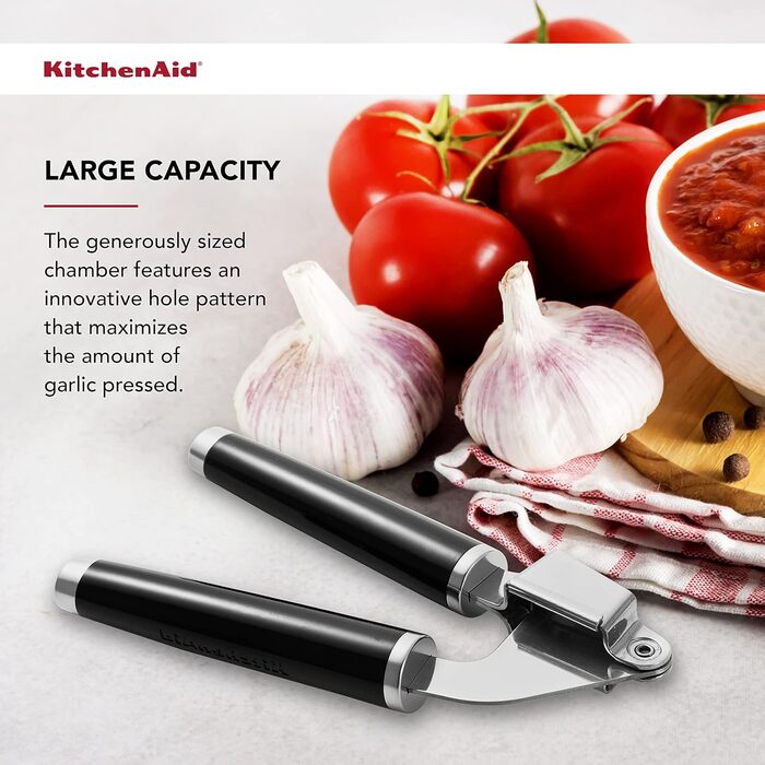 Прес для часнику KitchenAid Classic, універсальний розмір, чорний