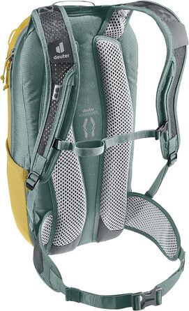 Велорюкзак Deuter Race 16, 16 л, Turmeric-Ivy, для велосипедистів