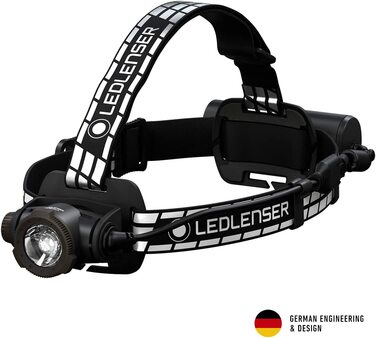 Налобний ліхтар Ledlenser H7R Signature, 1200 лм, LED, акумуляторний, водонепроникний IP67, фокусування, Bluetooth, USB-зарядка, для шолома, MTB, для туризму