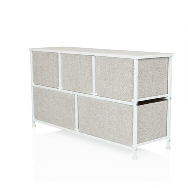 Комод FOLDAR 100x30x55см 5 відділень сірий hjh LIVING