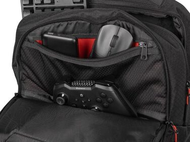 Рюкзак для ноутбука Genesis Pallad 550, 17.3 дюйма, 24 л, 19 кишень, чорний