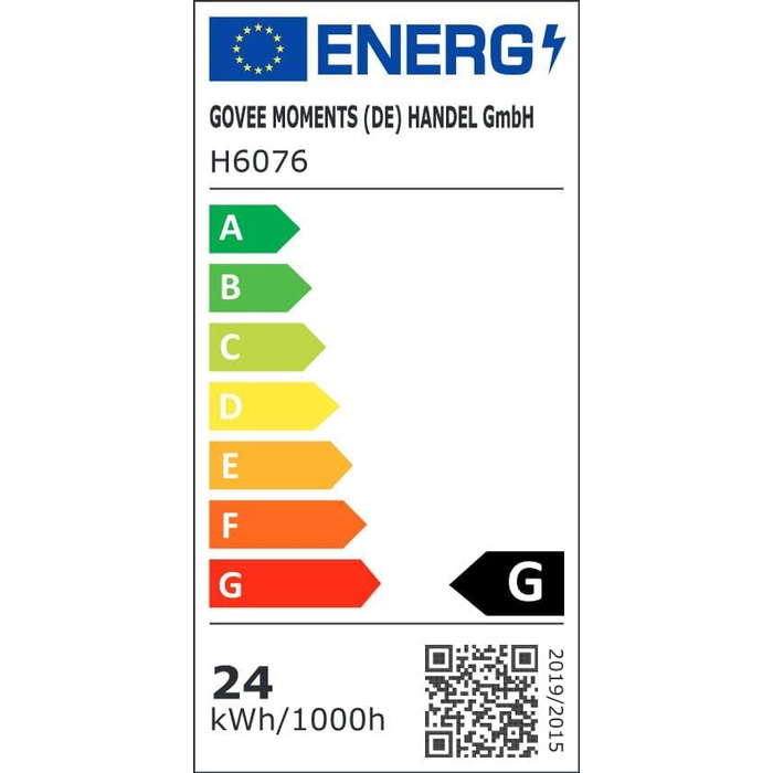 Govee RGBIC LED Торшер WiFi, Диммування, Alexa & Matter, 16 млн кольорів, 85 режимів, Музичний режим, DIY, для вітальні, спальні, геймінгу (Срібний, 1 шт)