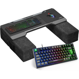 Couchmaster CYCON³: ергономічний стіл для ноутбука для дивану, софи та ліжка з USB хабом (Black Horizonlight Bar та Cykey Bundle)