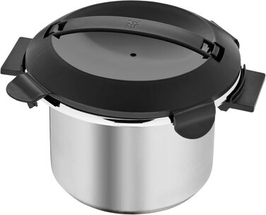 Рисварка WMF Küchenminis 1л Cromargan, 220 Вт з контейнером для ланчу та функцією пароварки