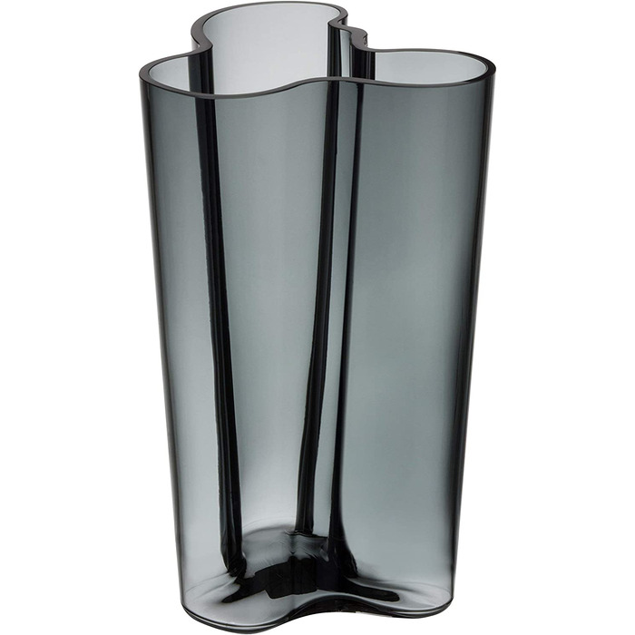 Ваза Iittala Aalto 251 мм сіра, скляна, дизайнерська